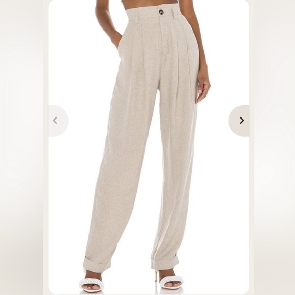 Ronny Kobo Ginevra High Rise Pleated Cuffed Trousers - Picture 1 of 8